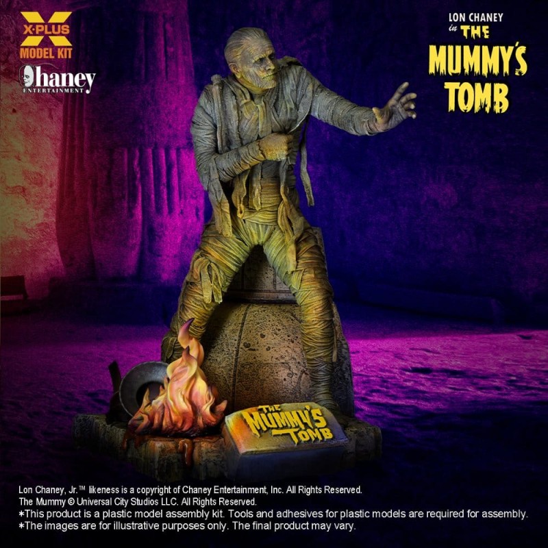 Universal Monsters Plastic Modelbouwpakket 1/8 Lon Chaney, Jr. als Mummie (Reproductie) Figuur 23 cm