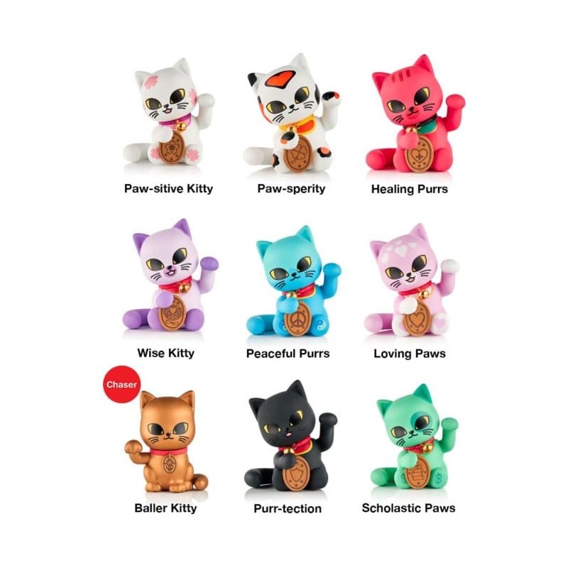 Lucky Cats assortiment figurines Blind Box 6 cm (8)