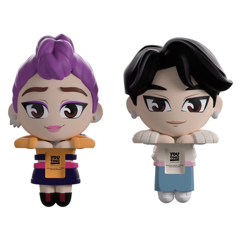 KPop Demon Hunters Vinyl figurines Jinu & Rumi Monitor Buddiez 6 cm