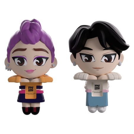 KPop Demon Hunters Vinyl figurines Jinu & Rumi Monitor Buddiez 6 cm