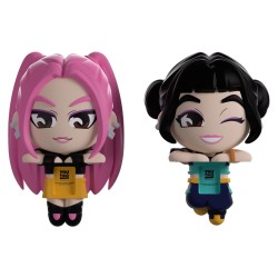 KPop Demon Hunters Vinyl figurines Mira & Zoey Monitor Buddiez 6 cm