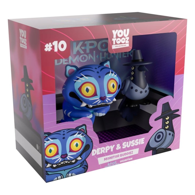 KPop Demon Hunters Vinyl figurines Derpy & Sussie Monitor Buddiez 6-8 cm