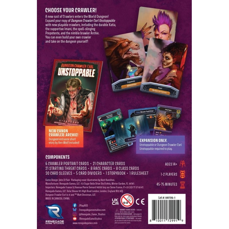 Dungeon Crawler Carl Unstoppable: Crawler Chaos Extension *ANGLAIS*
