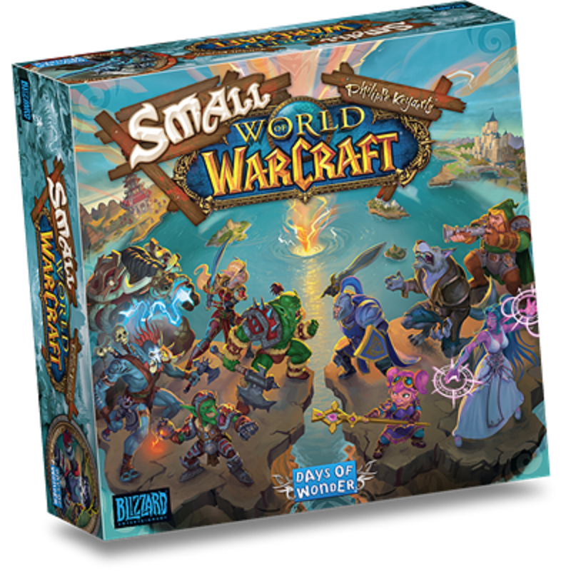 version française jeu : Small World of Warcraft ( WoW ) éditeur : Days of Wonder ( Blizzard )