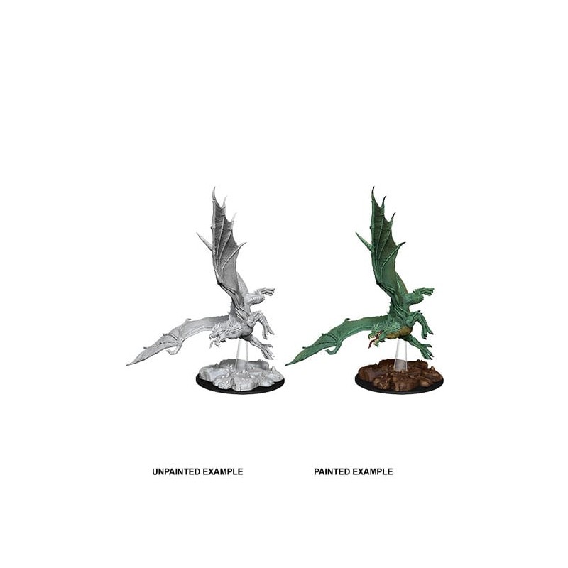 WizKids - D&D Nolzur's Marvelous - Miniature à peindre - Young Bronze Dragon | 634482736845