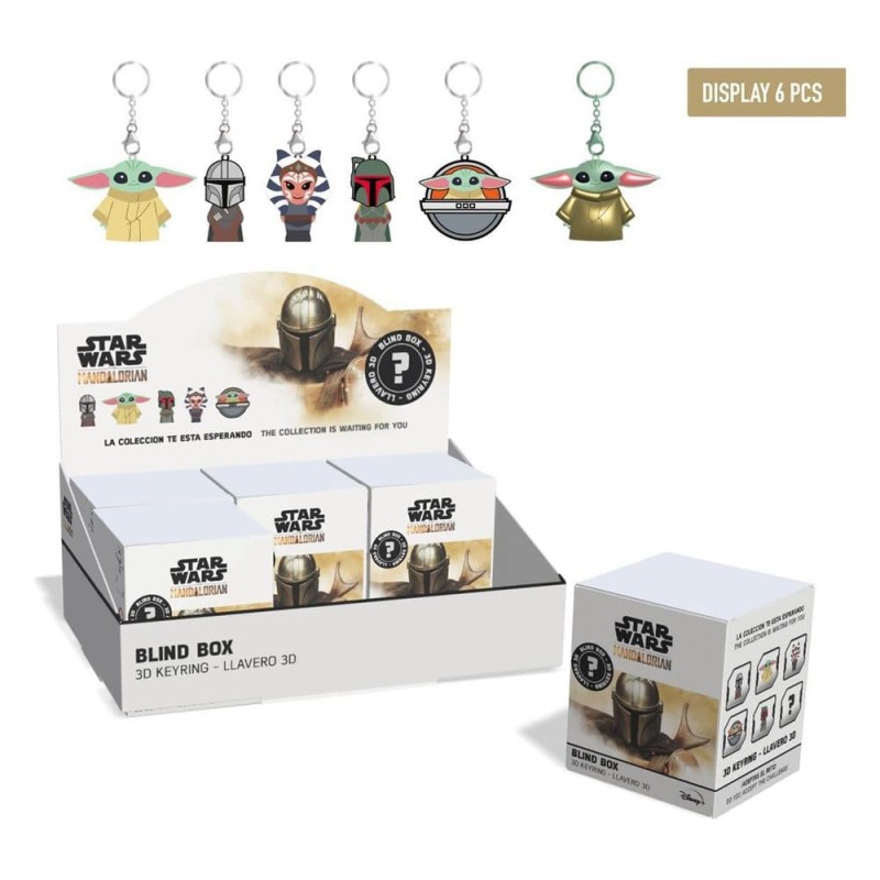 Star Wars blind box assortiment porte-clés The Mandalorian (6)