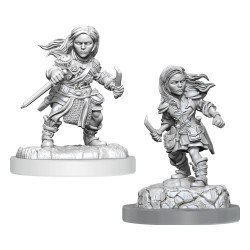 WizKids - D&D Nolzur's Marvelous - Miniature à peindre - Halfling Rogue Female | 634482904039