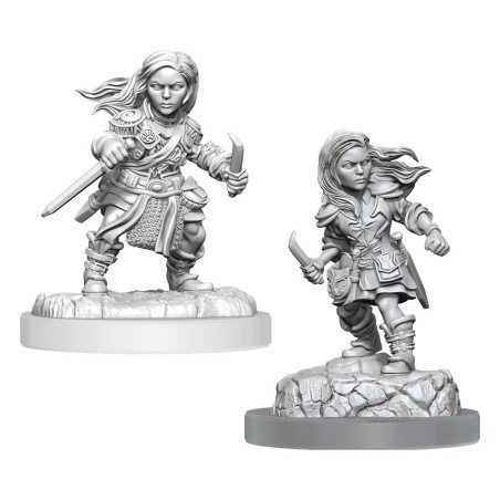 WizKids - D&D Nolzur's Marvelous - Miniature to Paint - Halfling Rogue Female | 634482904039