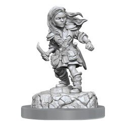 WizKids - D&D Nolzur's Marvelous - Miniature à peindre - Halfling Rogue Female | 634482904039