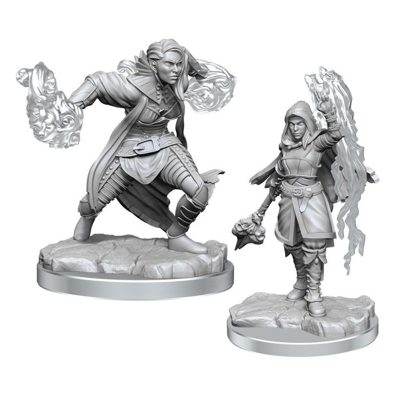 WizKids - D&D Nolzur's Marvelous - Miniature to Paint - Half-Elf Warlock | 634482904107