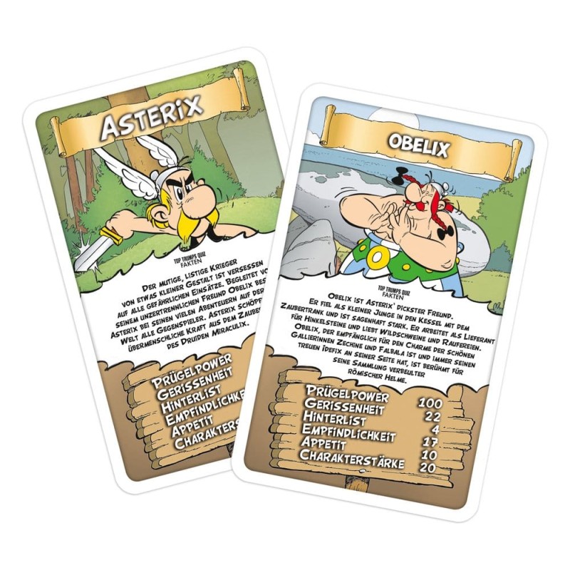 Astérix jeu de cartes Top Trumps *ALLEMAND*