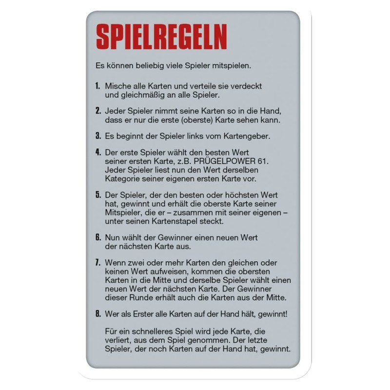 Asterix Card Game Top Trumps *German Version*