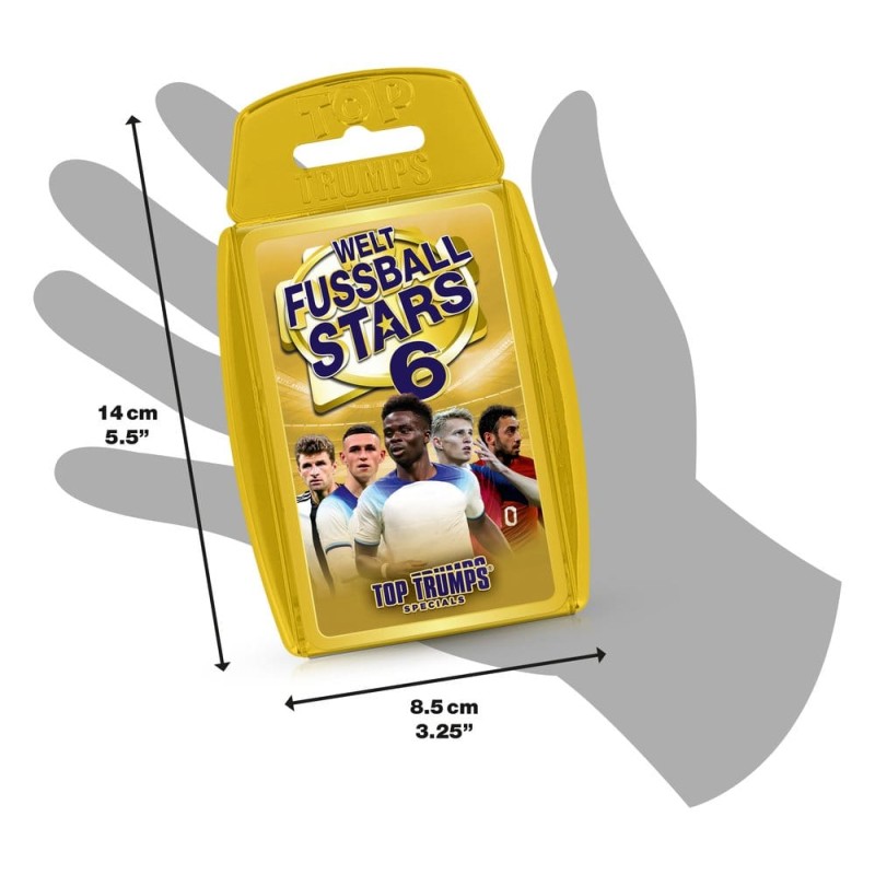 World Football Stars 6 Card Game Top Trumps *German Version*