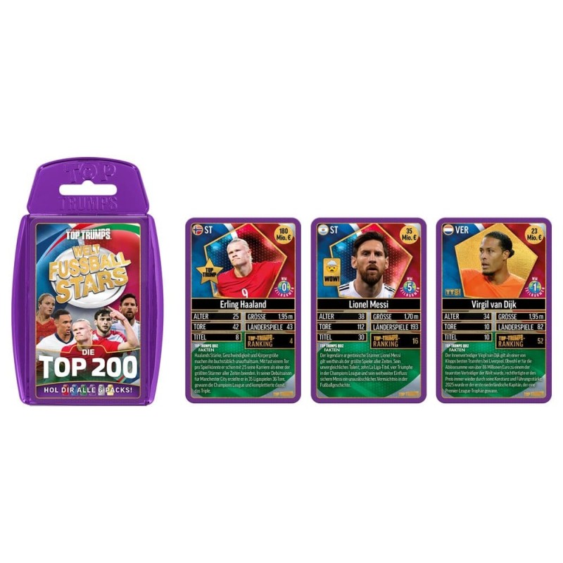 World Football Stars jeu de cartes 200 Pack 4 *ALLEMAND*