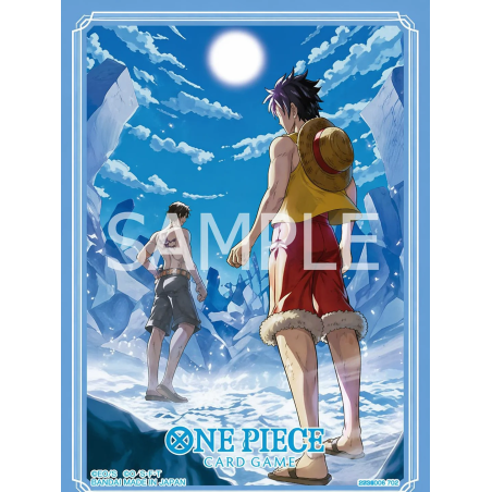 One Piece Card Game - Official Sleeve Bandai TCG 15 - Luffy & Ace