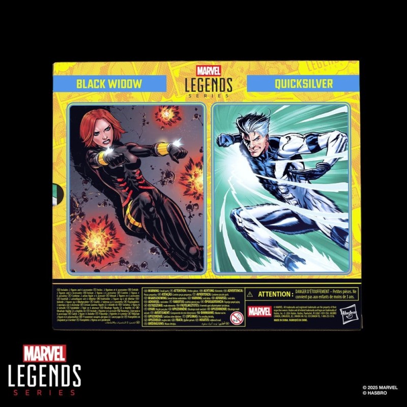 Avengers Marvel Legends pack 2 figurines Black Widow & Quicksilver 15 cm