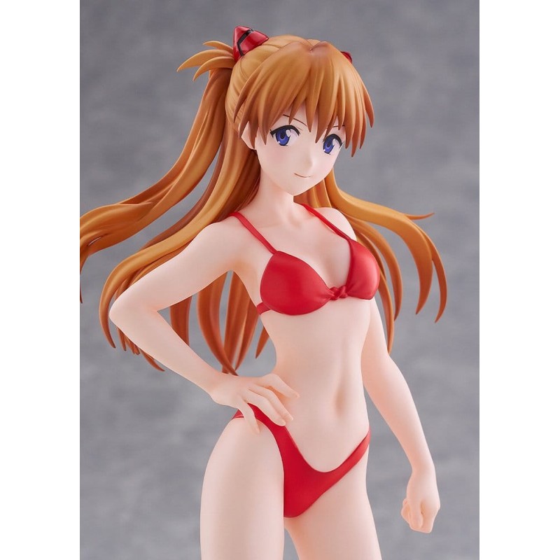Rebuild of Evangelion Pop Up Parade Beach Queens Asuka Shikinami Langley (Bikini Style) L Size 23 cm