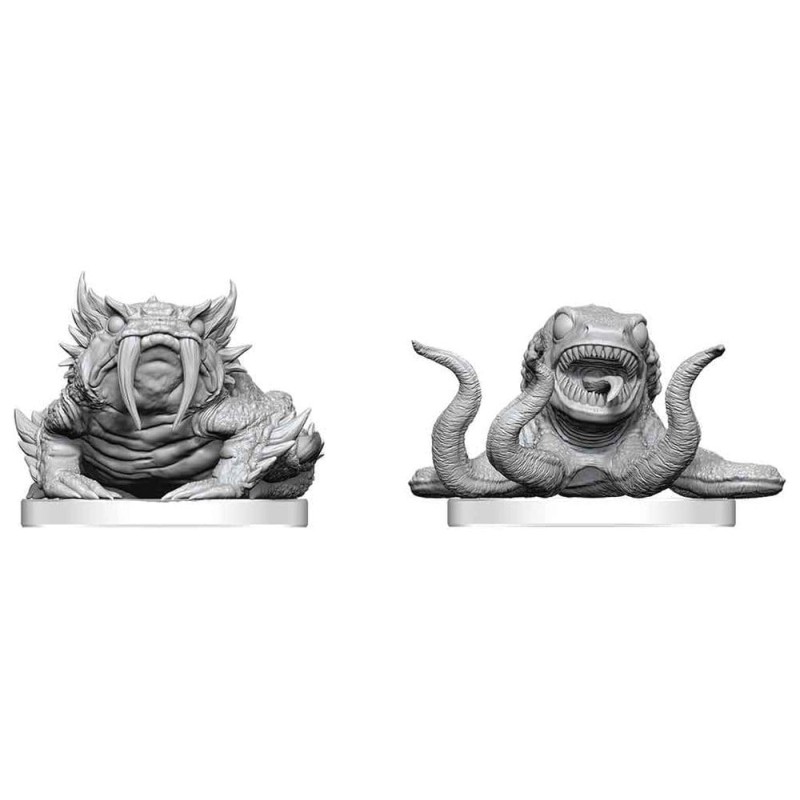 Pathfinder Battles Deep Cuts Unpainted Miniature Bogwid & Slurk 13 cm