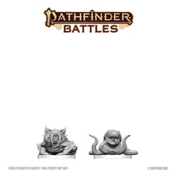 Pathfinder Battles Deep Cuts Unpainted Miniature Bogwid & Slurk 13 cm