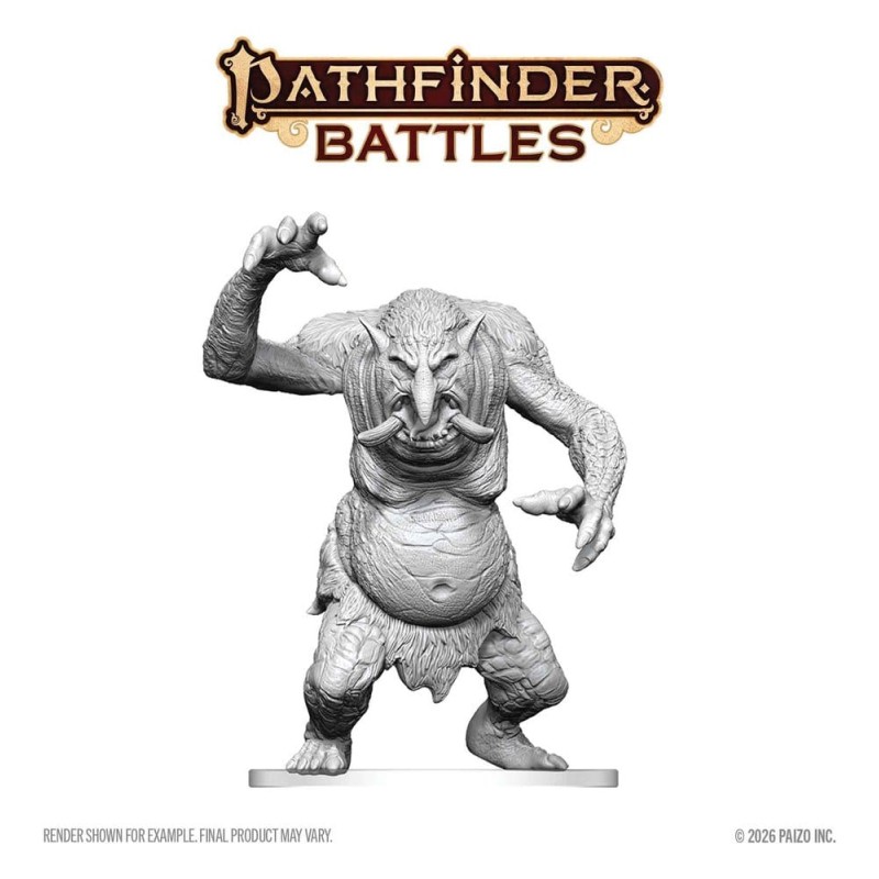 Pathfinder Battles Deep Cuts miniature à peindre Troll des forêts 15 cm