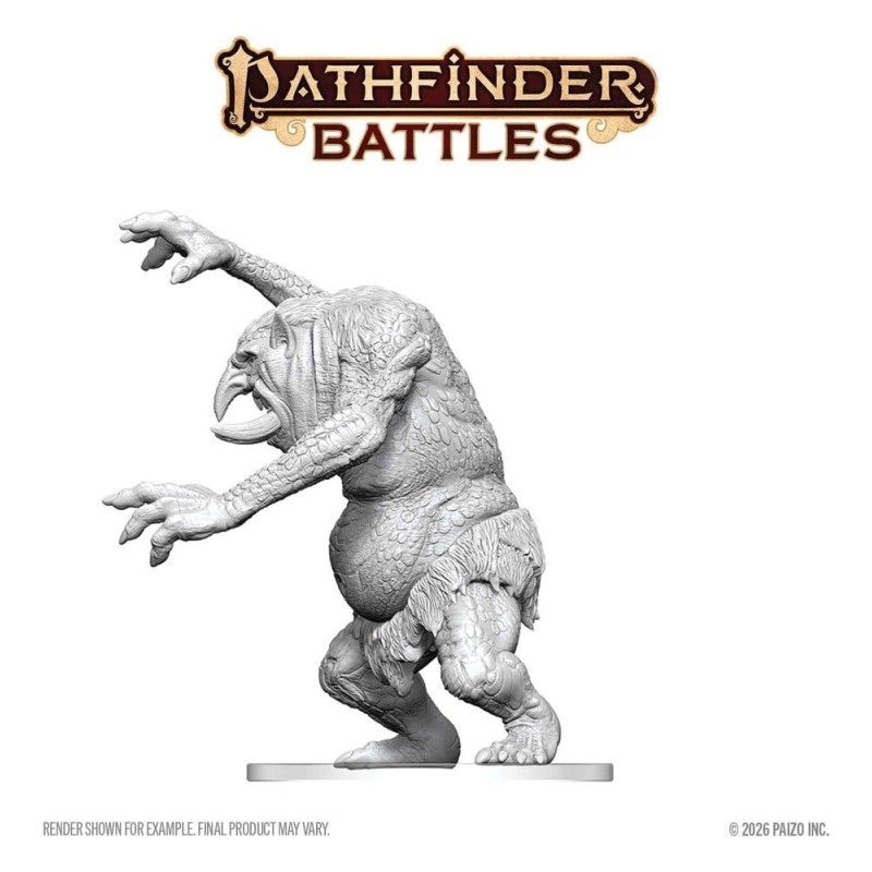 Pathfinder Battles Deep Cuts miniature à peindre Troll des forêts 15 cm