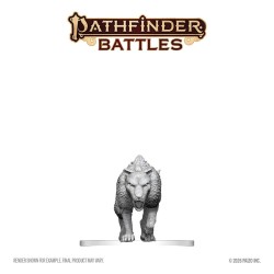Pathfinder Battles Deep Cuts Unpainted Miniature Hyaenodon 13 cm