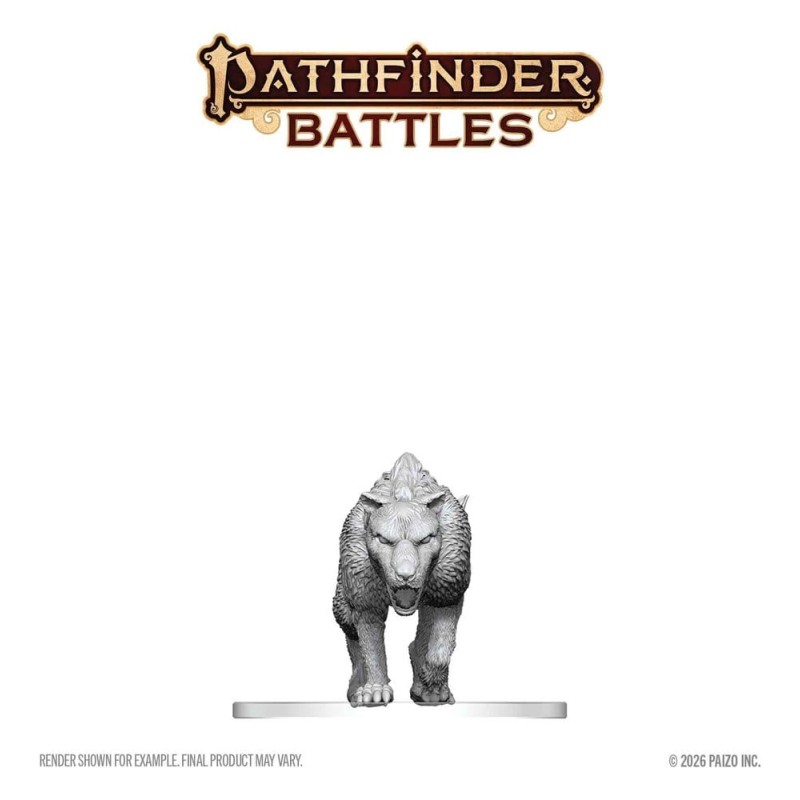 Pathfinder Battles Deep Cuts miniature à peindre Hyaenodon 13 cm