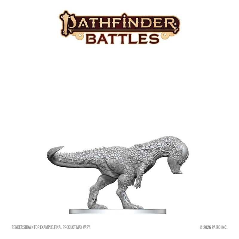 Pathfinder Battles Deep Cuts Unpainted Miniature Pachycephalosaurus 13 cm
