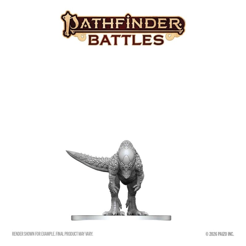 Pathfinder Battles Deep Cuts miniature à peindre Pachycephalosaurus 13 cm