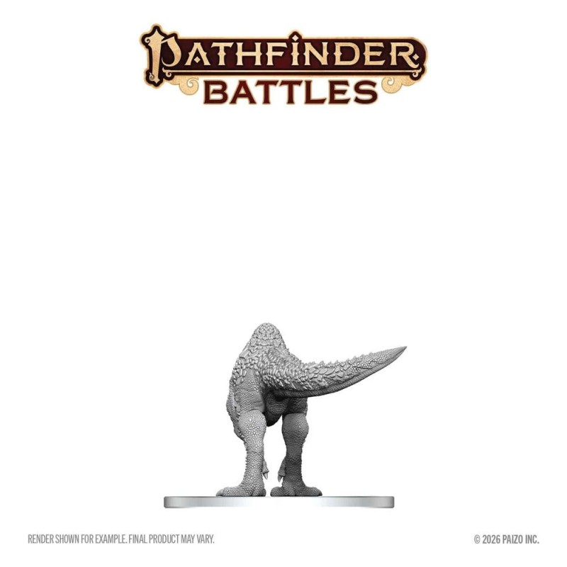 Pathfinder Battles Deep Cuts miniature à peindre Pachycephalosaurus 13 cm