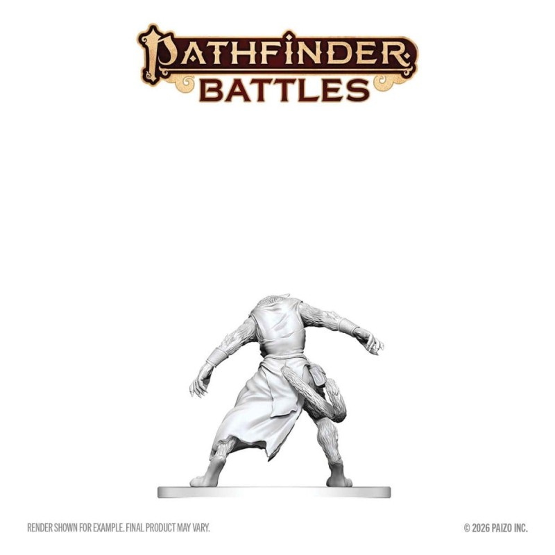 Pathfinder Battles Deep Cuts Unpainted Miniature Weretiger 13 cm