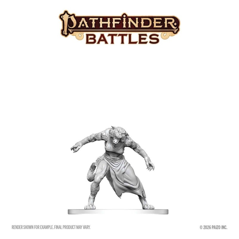 Pathfinder Battles Deep Cuts miniature à peindre Homme-tigre 13 cm