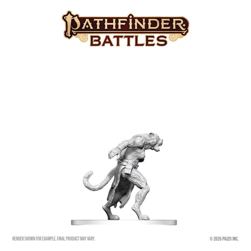 Pathfinder Battles Deep Cuts miniature à peindre Homme-tigre 13 cm