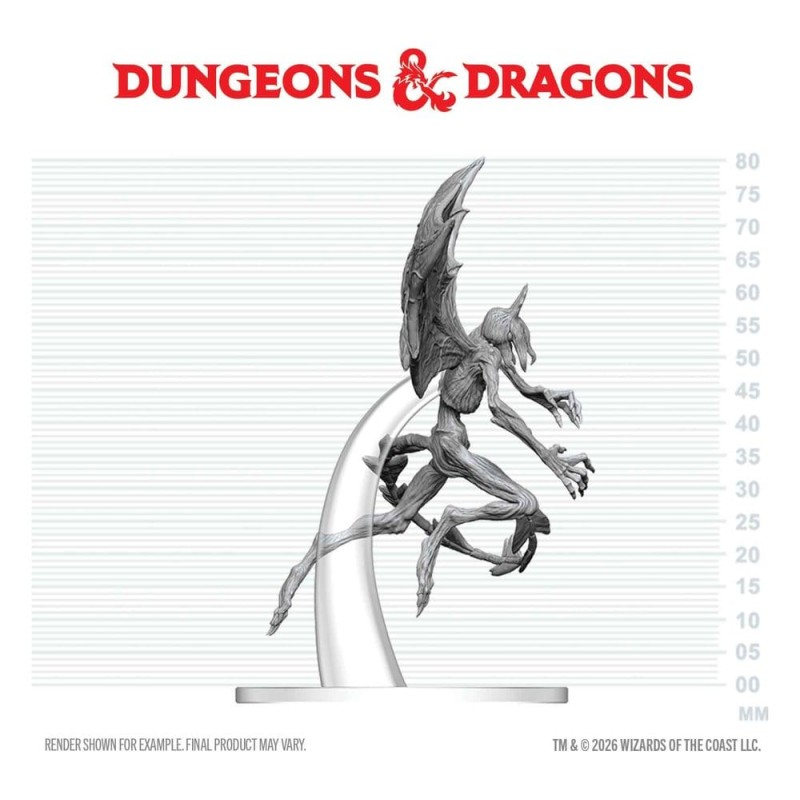 Dungeons & Dragons Nolzur's Marvelous Miniatures Unpainted Miniature Nightgaunt 17 cm