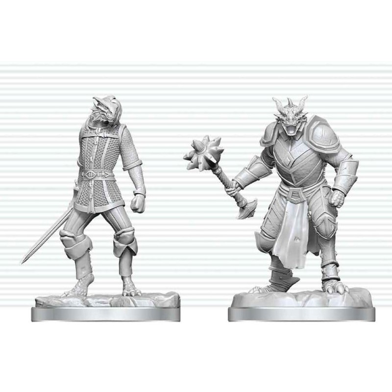 Dungeons & Dragons Nolzur's Marvelous Miniatures miniature à peindre Paladin sang-dragon & Écuyer sang-dragon 14 cm