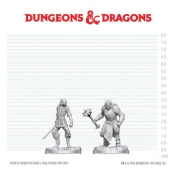 Dungeons & Dragons Nolzur's Marvelous Miniatures Unpainted Miniature Dragonborn Paladin & Dragonborn Squire 14 cm