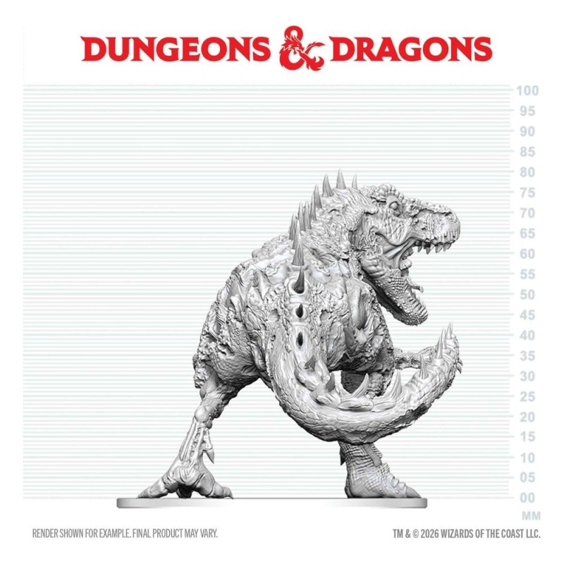 Dungeons & Dragons Nolzur's Marvelous Miniatures miniature à peindre Tyrannosaure Zombie 20 cm