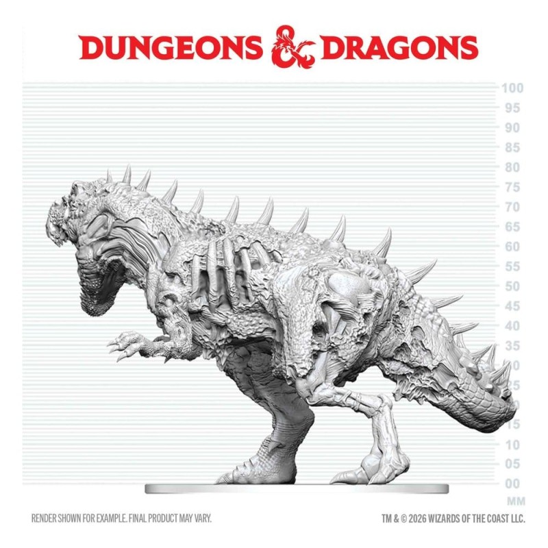 Dungeons & Dragons Nolzur's Marvelous Miniatures miniature à peindre Tyrannosaure Zombie 20 cm