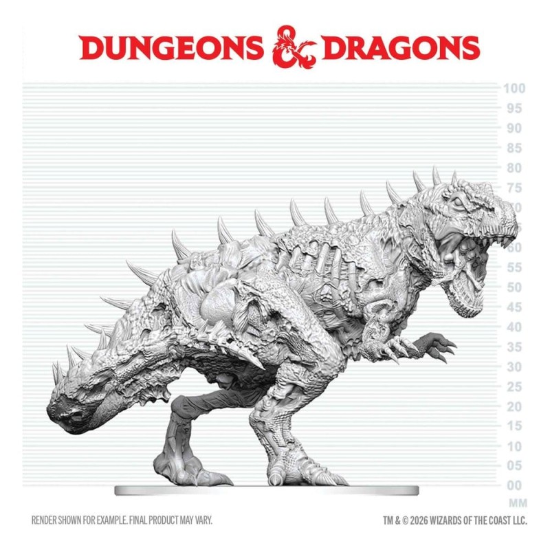 Dungeons & Dragons Nolzur's Marvelous Miniatures miniature à peindre Tyrannosaure Zombie 20 cm