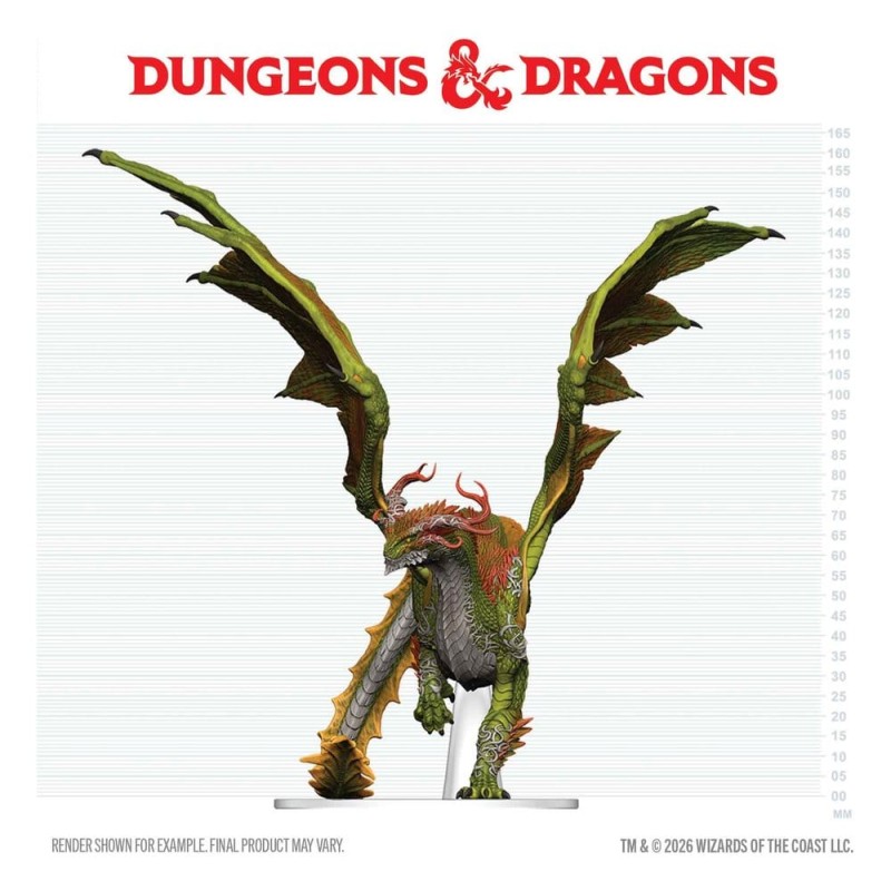 Dungeons & Dragons Icons of the Realms prepainted Miniatures Adult Spirit Dragon 24 cm