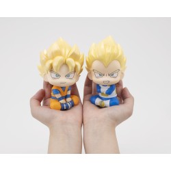 Dragon Ball DAIMA pack 2 figurines PVC Look Up Super Saiyan Son Goku (mini) & Super Saiyan Vegeta (mini) 11 cm (with gift)