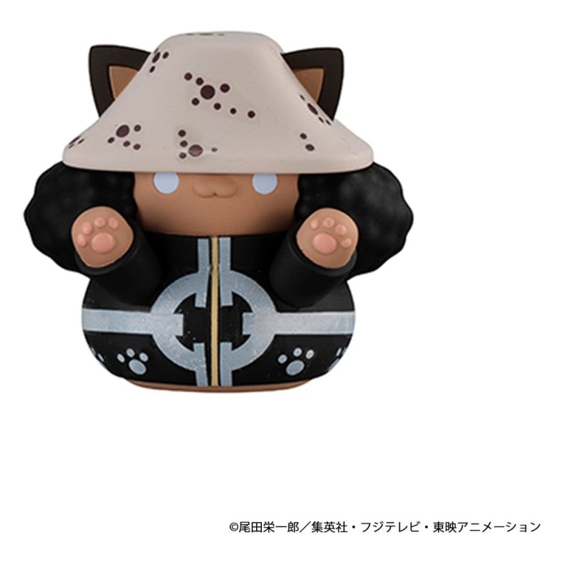 One Piece Mega Cat Project Nyan Piece Nyan! Luffy & the Seven Warlords of the Sea Mini Figures 3 cm Blind Box Display (8) (Re...