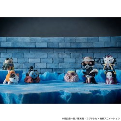 One Piece Blind Box présentoir figurines mini Mega Cat Project Nyan Piece Nyan! Luffy & the Seven Warlords of the Sea 3 cm (8...