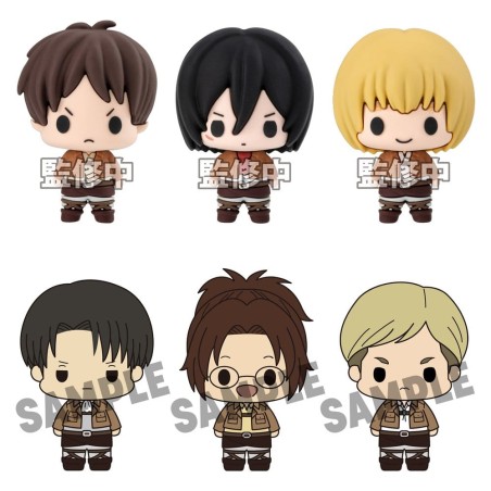 Attack on Titan Chokorin Collection Mini Figures 5 cm Blind Box Display (6)