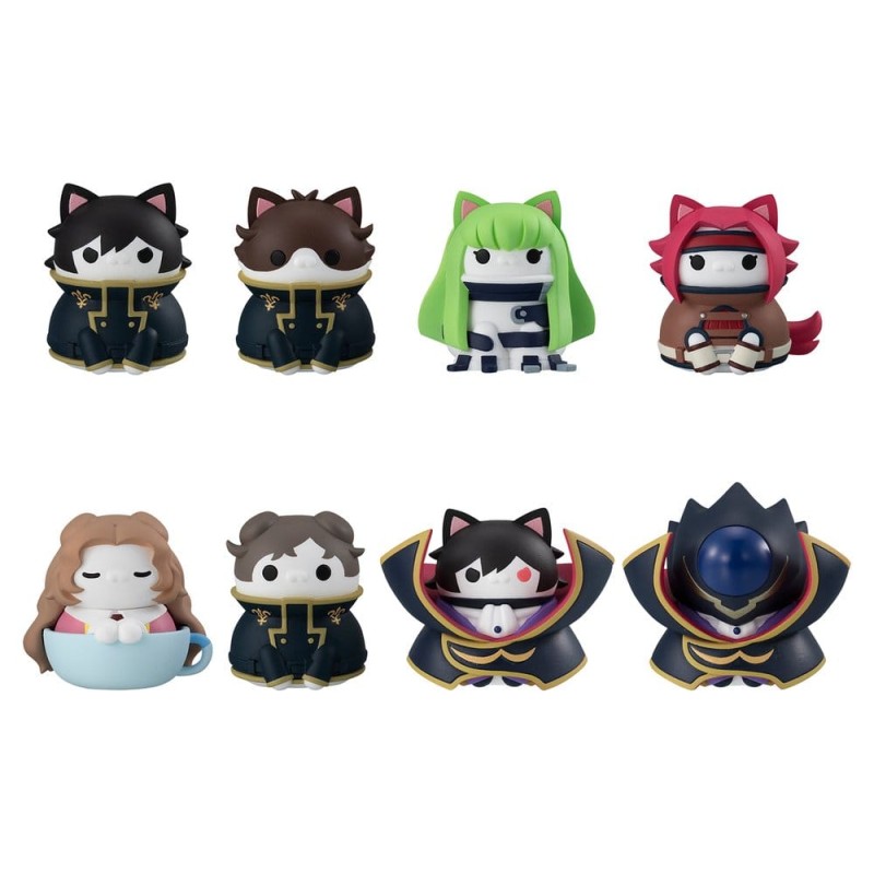 Code Geass: Lelouch of the Rebellion Blind Box assortiment figurines mini Mega Cat Project Code Genyass 3 cm (8)
