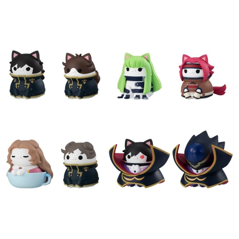 Code Geass: Lelouch of the Rebellion Mega Cat Project Mini Figures Code Genyass 3 cm Blind Box Assortment (8)