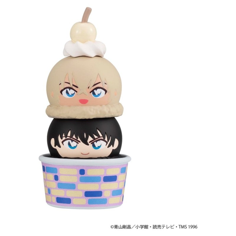 Detective Conan Tsumichen Stack up &amp; Change Mini Figures 8 cm Blind Box Assortment (6) (with gift)