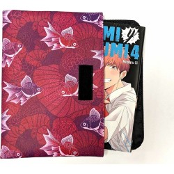 Uchiwa Couverture de Manga Étang à Poissons 24 cm