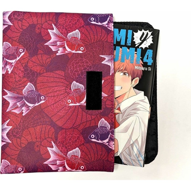 Uchiwa Couverture de Manga Étang à Poissons 24 cm