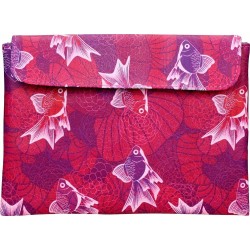 Uchiwa Couverture de Manga Étang à Poissons 24 cm
